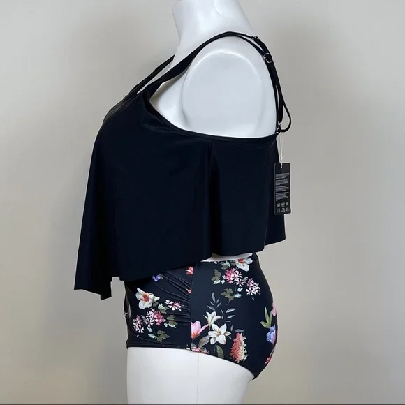 SouqFone Tankini With High Waisted Bottoms - Picture 3 of 8